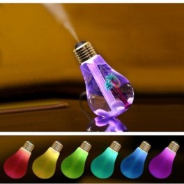 LAMPADA LUCE LED AROMATERAPIA UMIDIFICATORE RINFRESCANTE ULTRASUONI USB TAVOLO